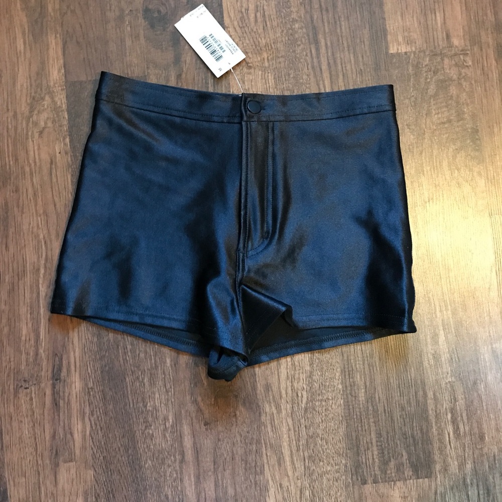 High waisted American Apparel Disco Shorts