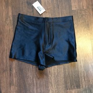 High waisted American Apparel Disco Shorts