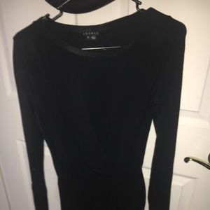 Theory Black Cotton Dress
