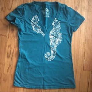 Modcloth Seahorse V-neck Tee