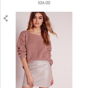 Missguided off the shoulder sweater