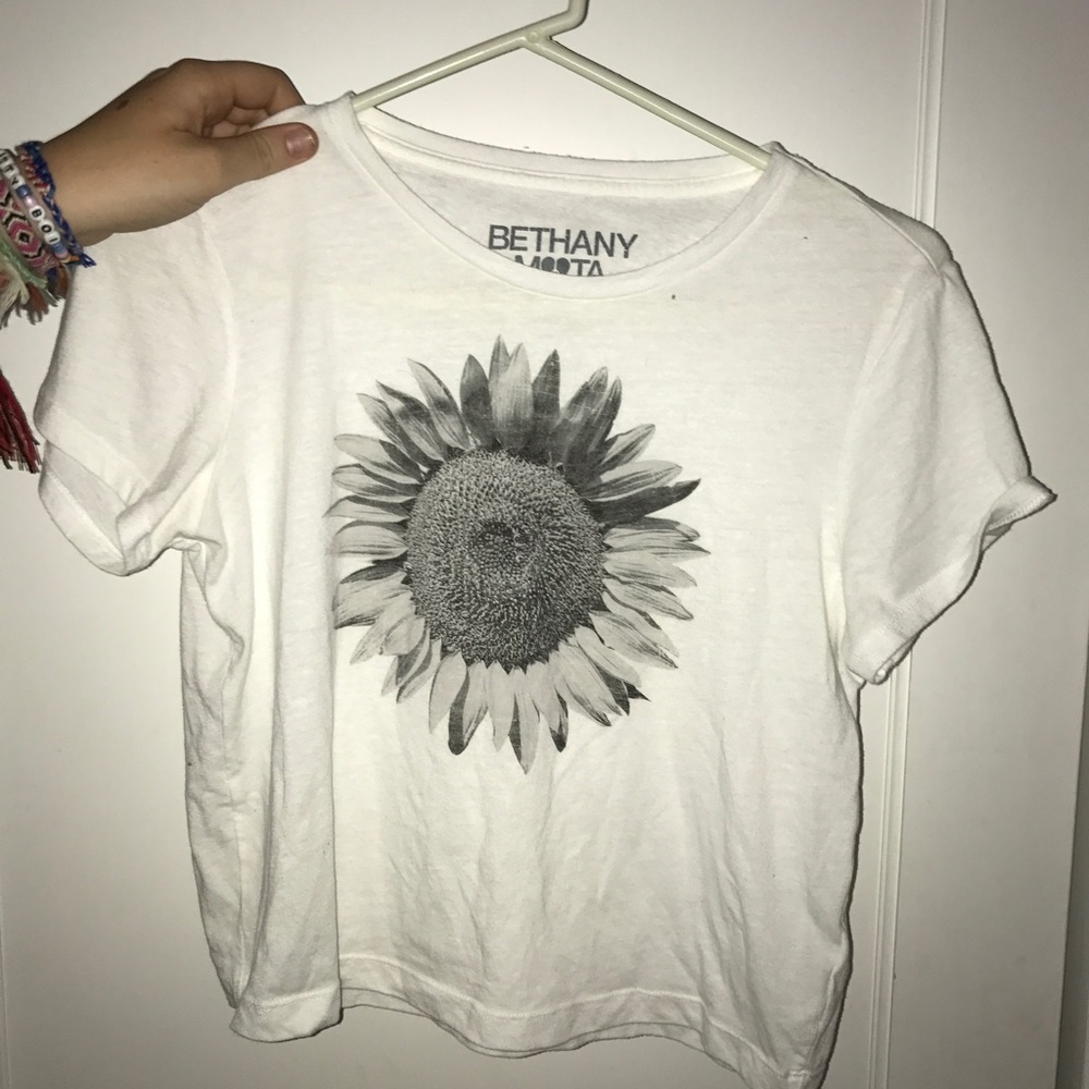 Black and white graphic tee