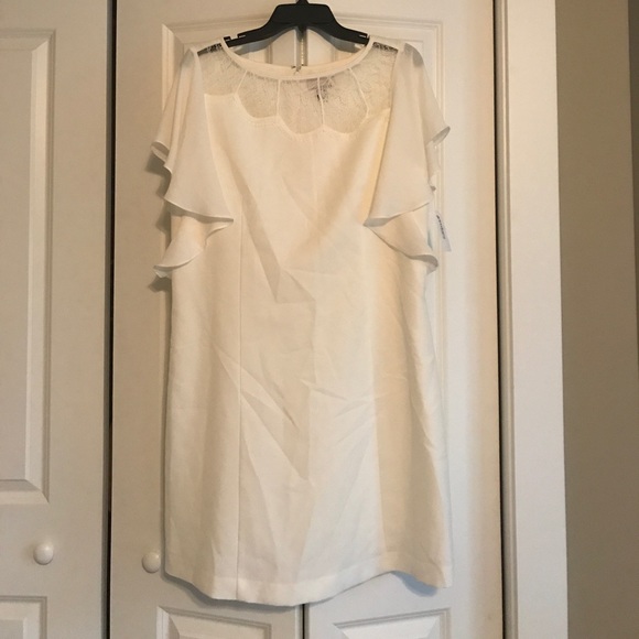 Adrianna Papell Cream lace dress - Picture 1 of 2