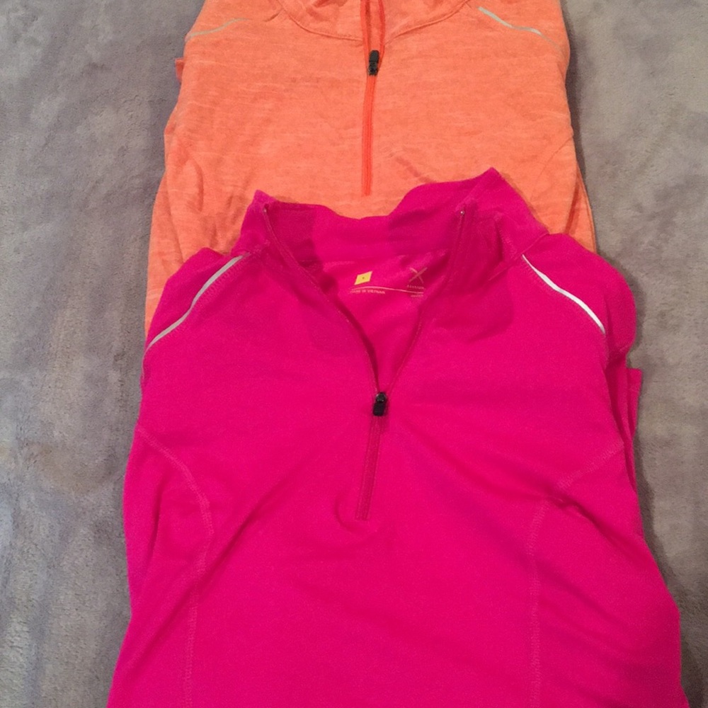 Long sleeve pullover workout tops