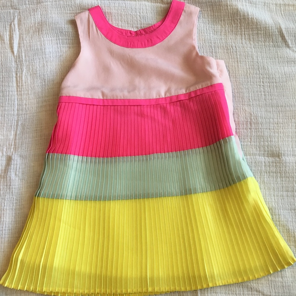 NWOT Baker by Ted Baker pleated shift dress 9-12M