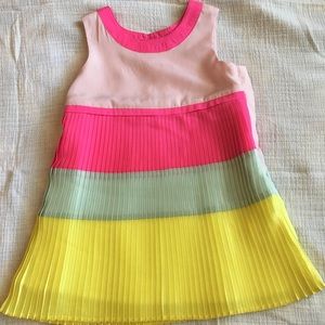 NWOT Baker by Ted Baker pleated shift dress 9-12M