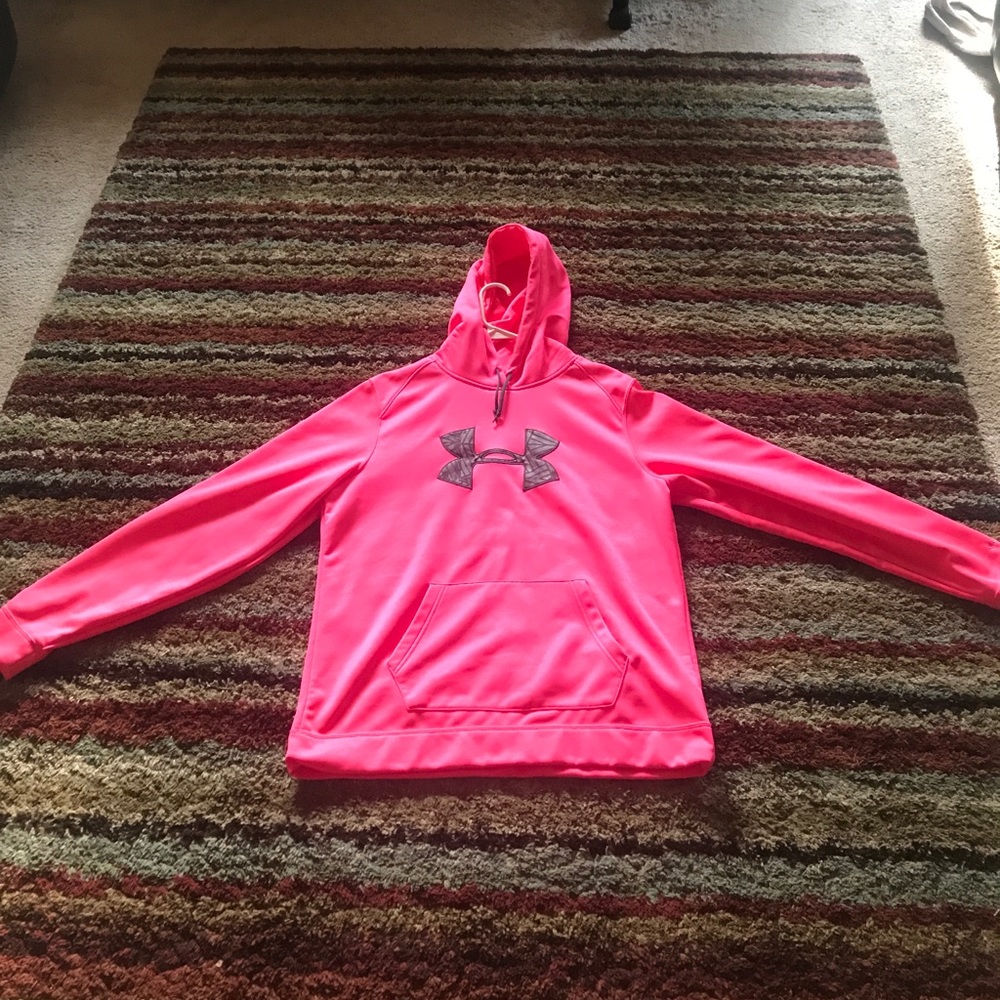 Hot pink under armor hoodie
