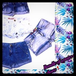 4 pairs of jean shorts❗️