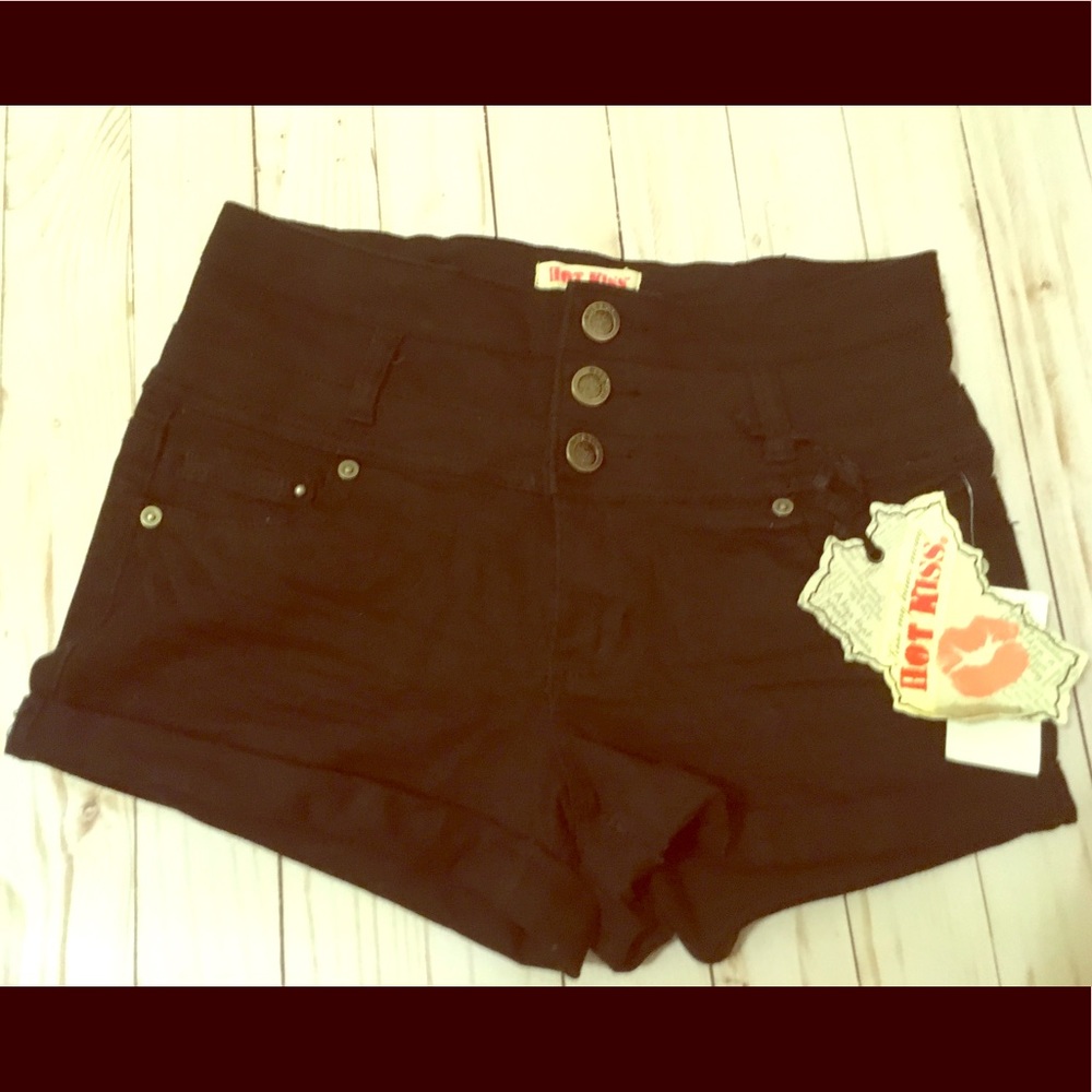 Black high waisted shorts