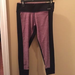 Pink ankle leggings size small