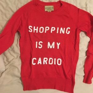 Wildfox Shopping is My Cardio Sweater ✨🏃🏻‍♀️🛍