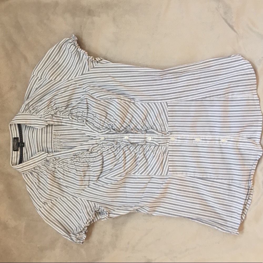 Express Short Sleeve Button Up Shirt