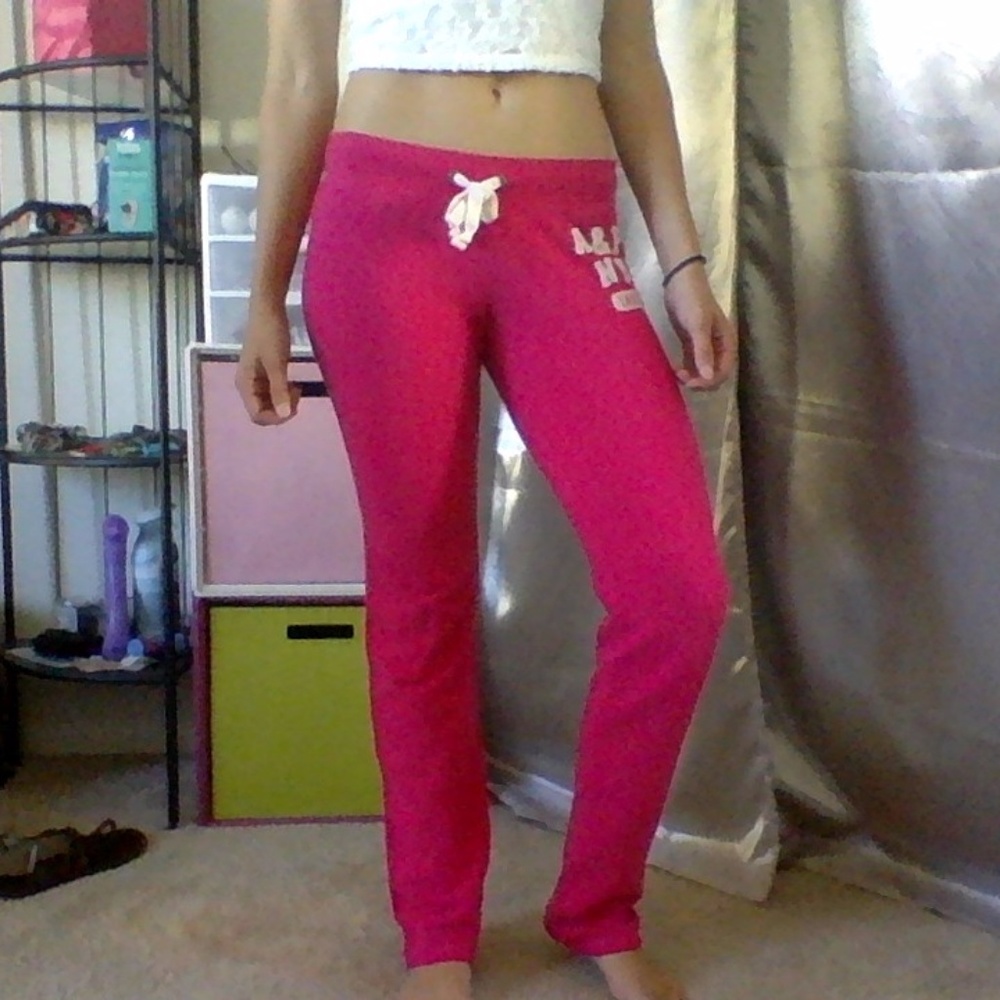 Abercrombie & Fitch Pink Skinny Fit Sweatpants