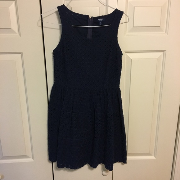 Navy blue eyelet sundress - Picture 1 of 5