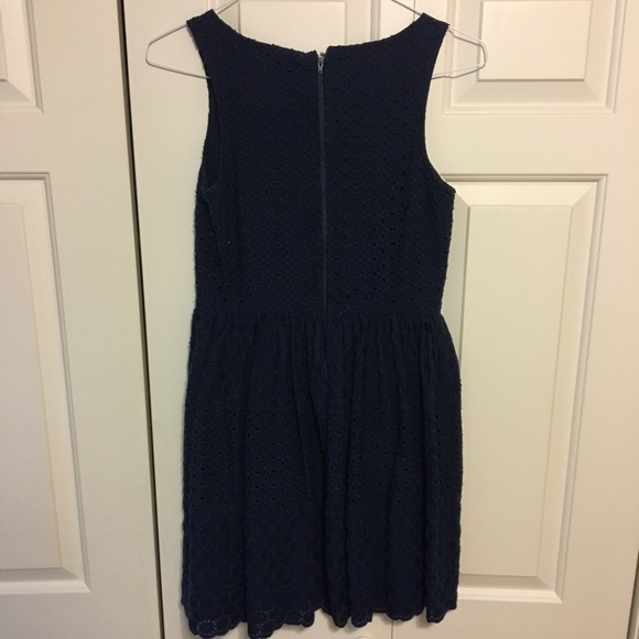 Navy blue eyelet sundress - Picture 2 of 5