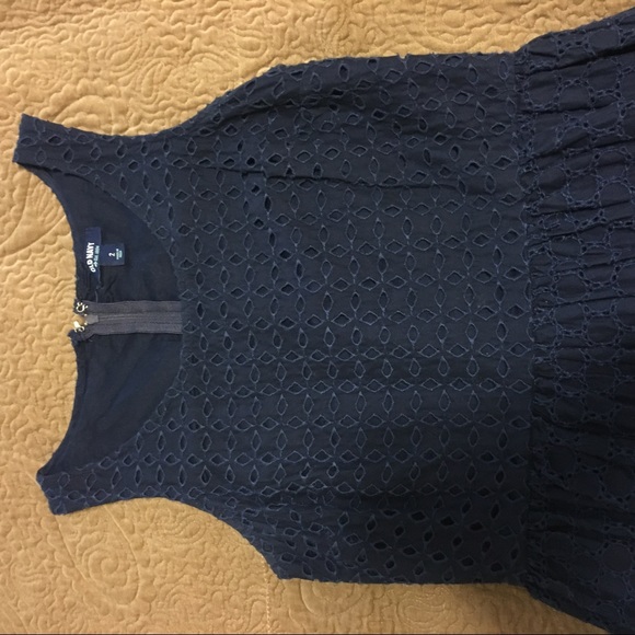 Navy blue eyelet sundress - Picture 3 of 5