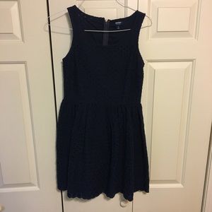 Navy blue eyelet sundress