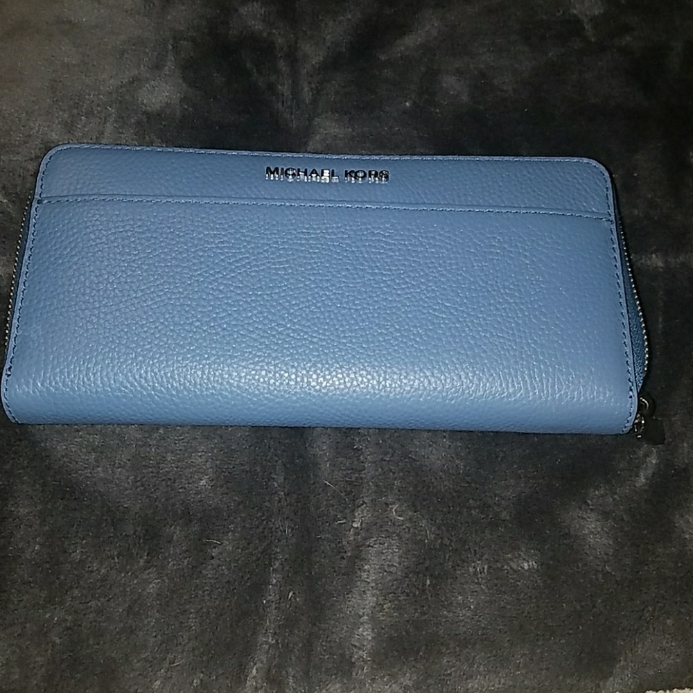 Blue Michael Kors wallet