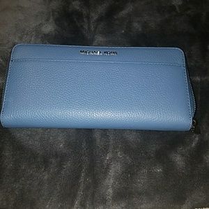 Blue Michael Kors wallet