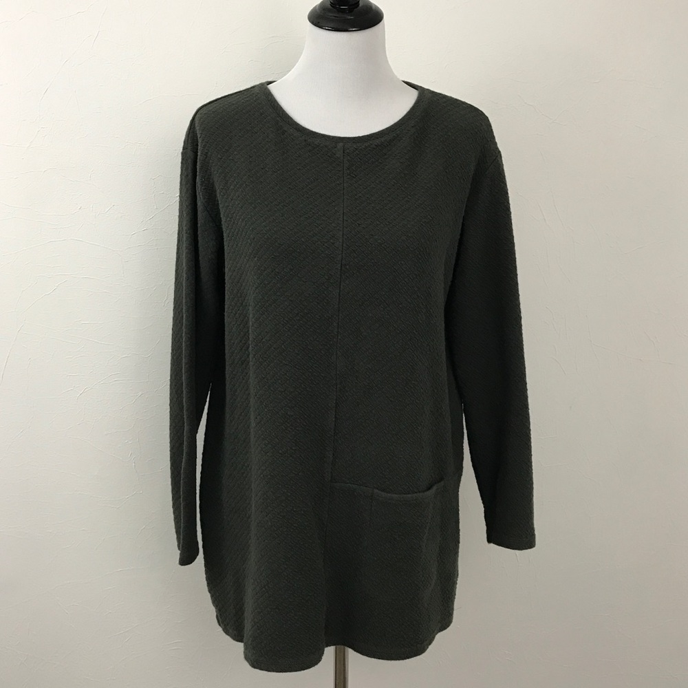 {Pure J. Jill} Quilted Tunic Top Size Medium