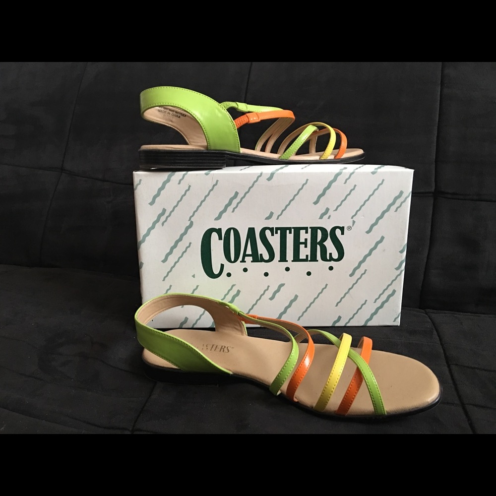 Coasters Citrus Strippy Sling Footwear Size 10