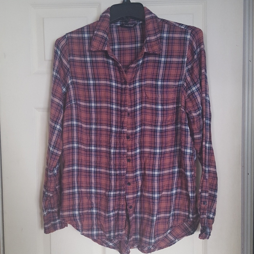 Lucky Brand, Plaid, Button-Up Shirt