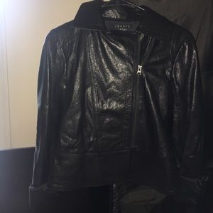 Theory Lamb Leather Moto Jacket