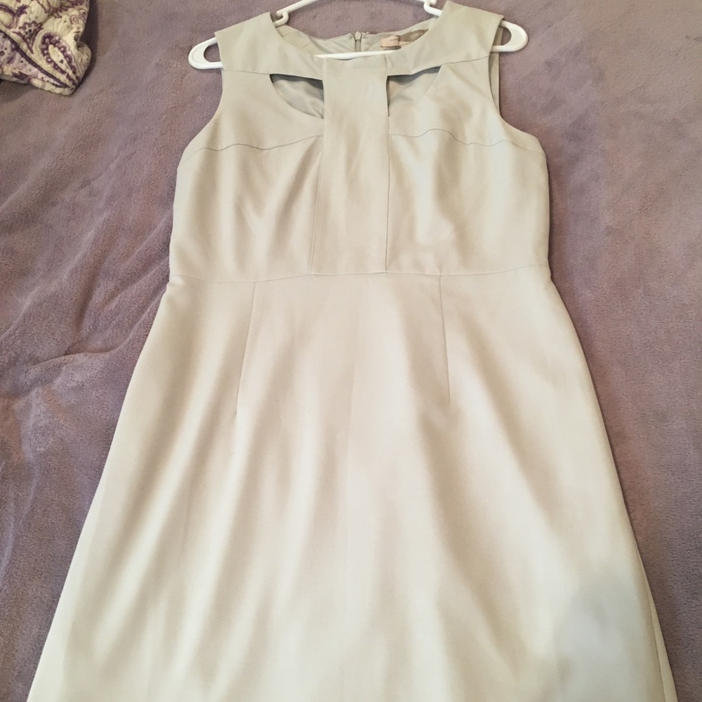 Light grey geometric dress