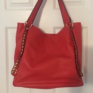 UPDATED!! Orange/red Handbag OBO
