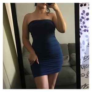 Navy blue mini dress