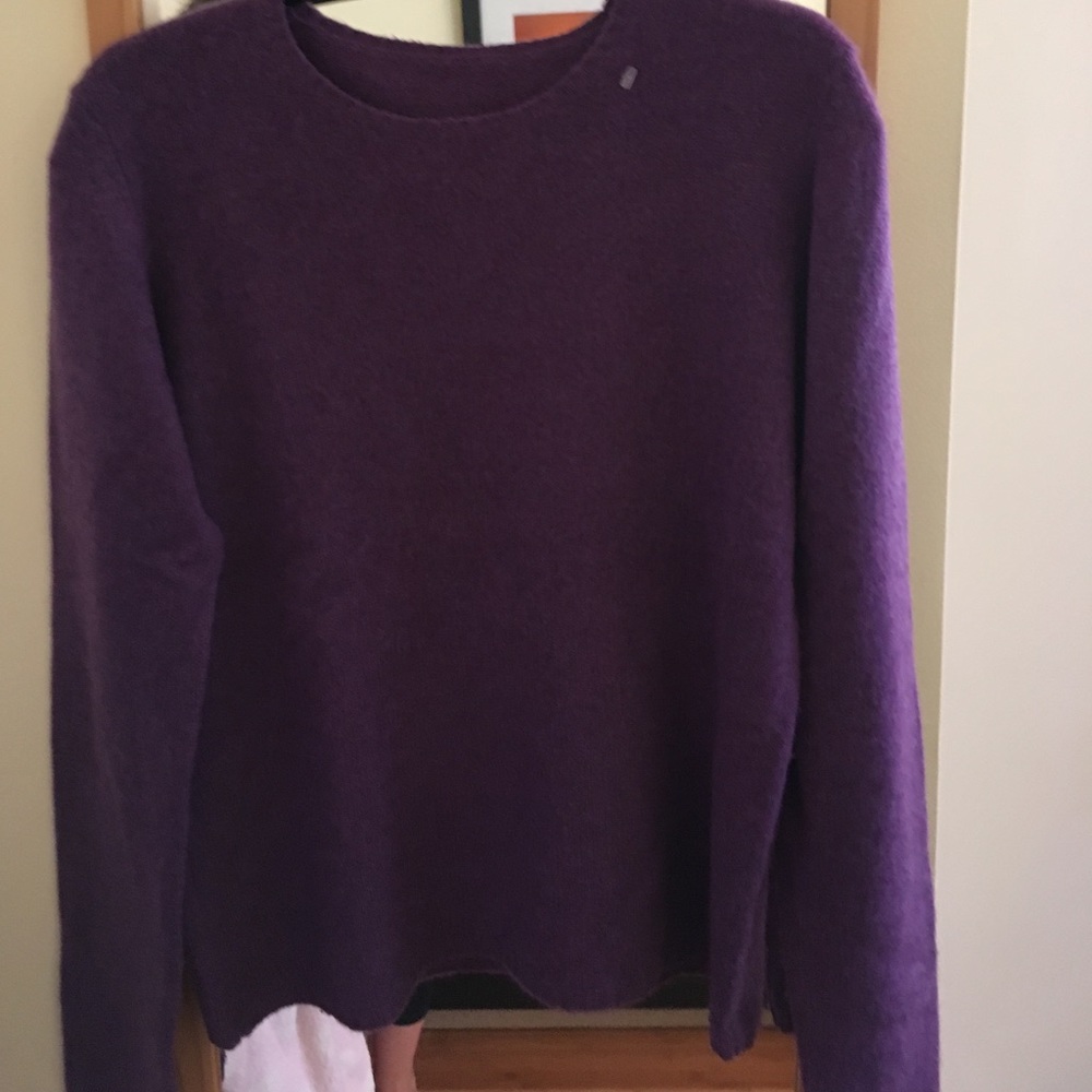Purple cashmere sweater