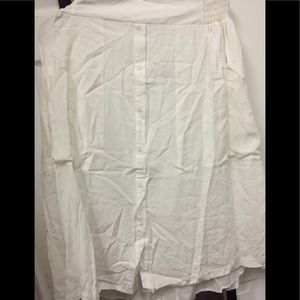 White button down skirt
