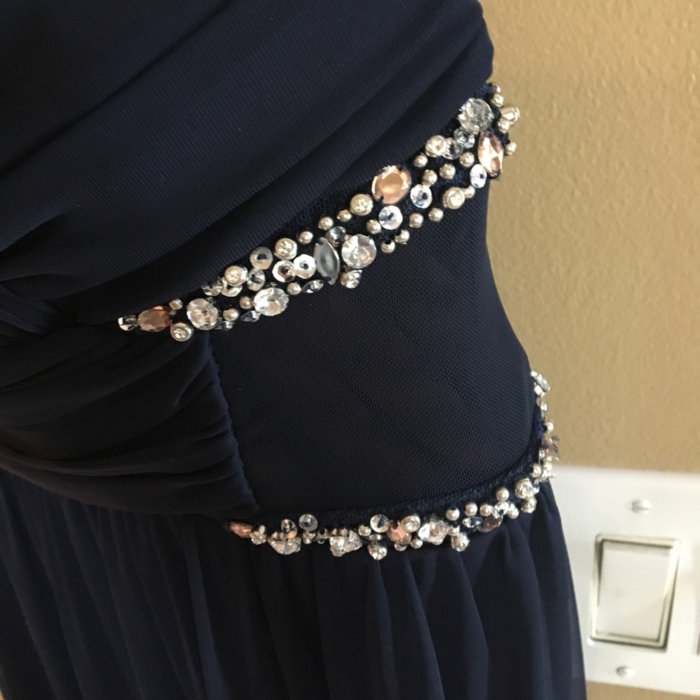 Navy blue evening gown - Picture 4 of 7