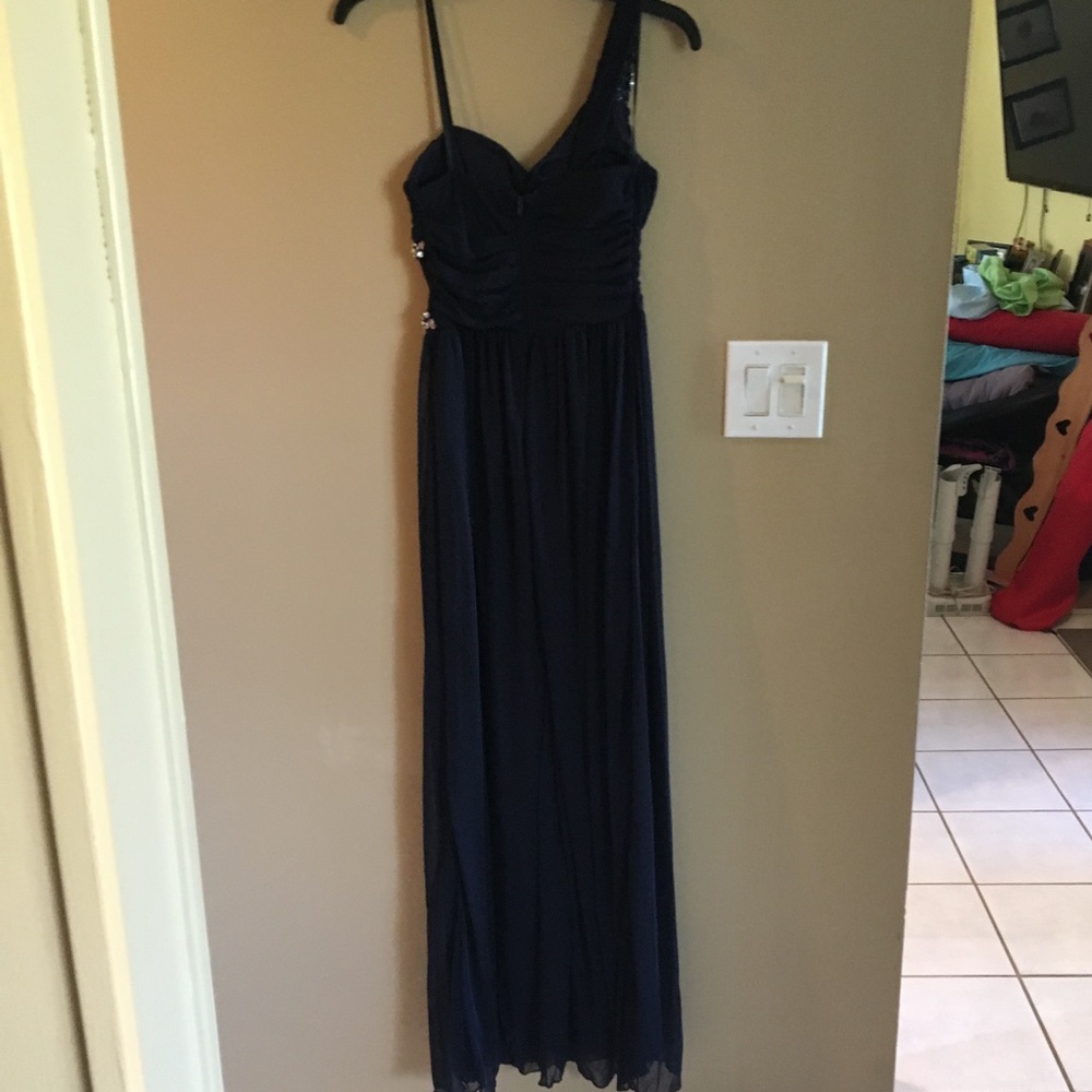 Navy blue evening gown - Picture 5 of 7