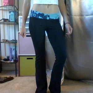 Express Black Yoga pants with Blue Band