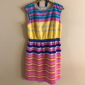 Colorful Striped Ann Taylor LOFT Dress