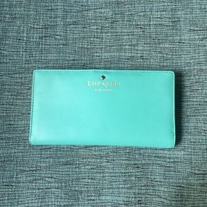 Kate Spade Teal Wallet OBO