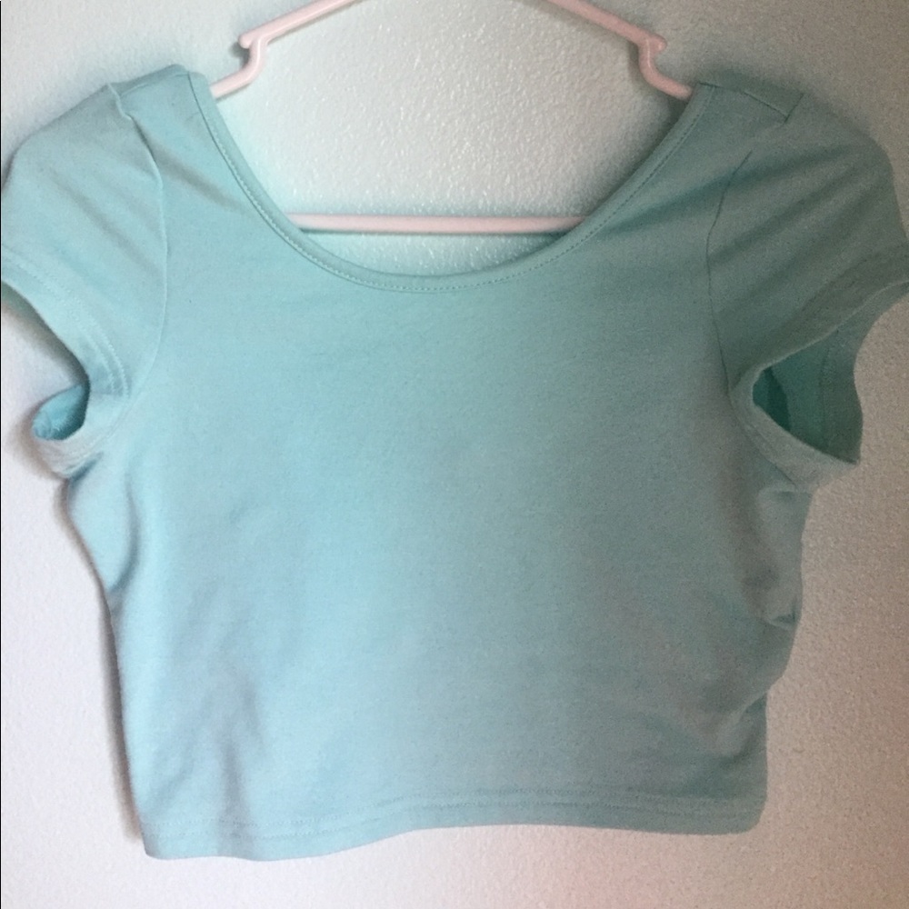 Blue Crop top