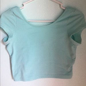 Blue Crop top