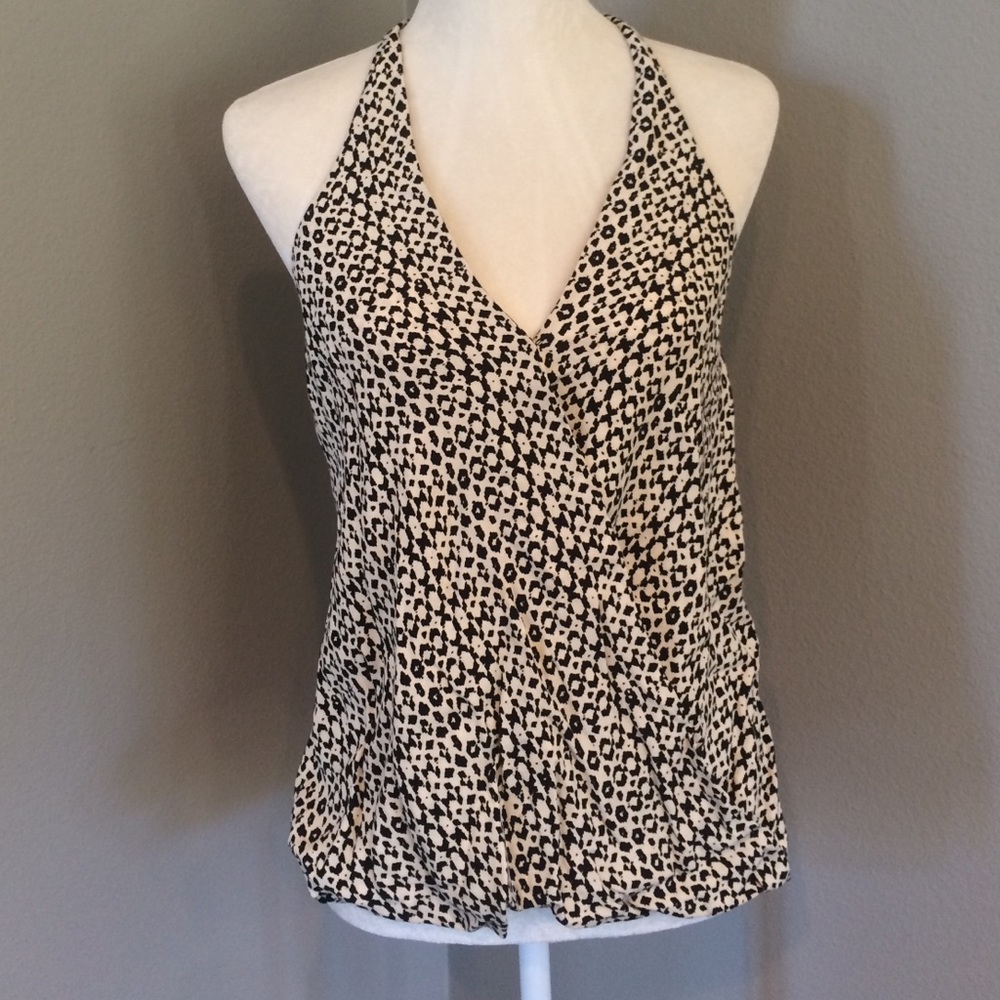 White & black Zara top