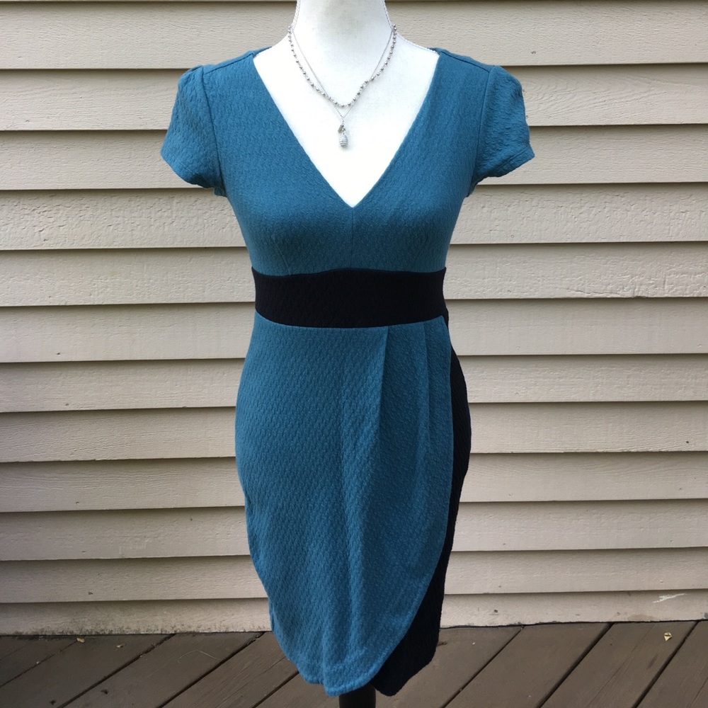 Blue and black Anthropologie dress