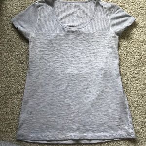 Lorna Jane T-shirt with back cut out.