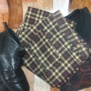 Men's plaid pants, size 40