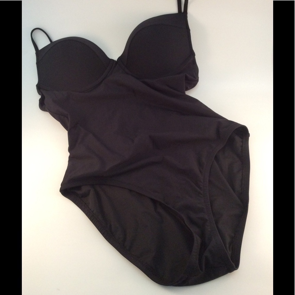 NWOT J. Crew Black Swimming Suit