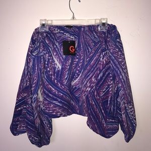 Off the shoulder top tag still on