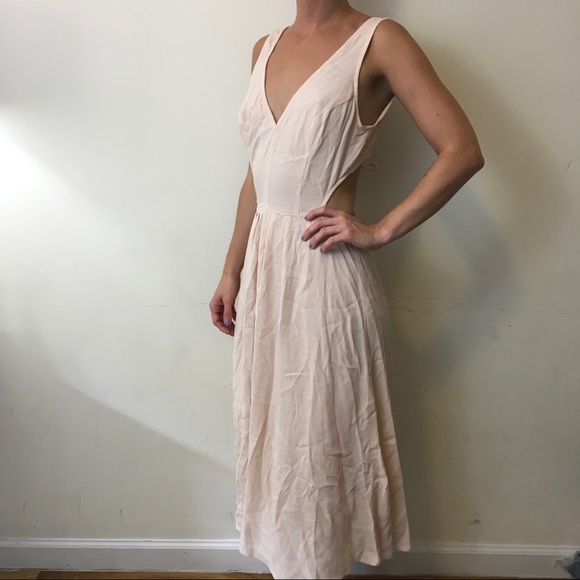 Reformation Dresses & Skirts - NWT Reformation Demi Soft Pink Cut Out Midi Dress