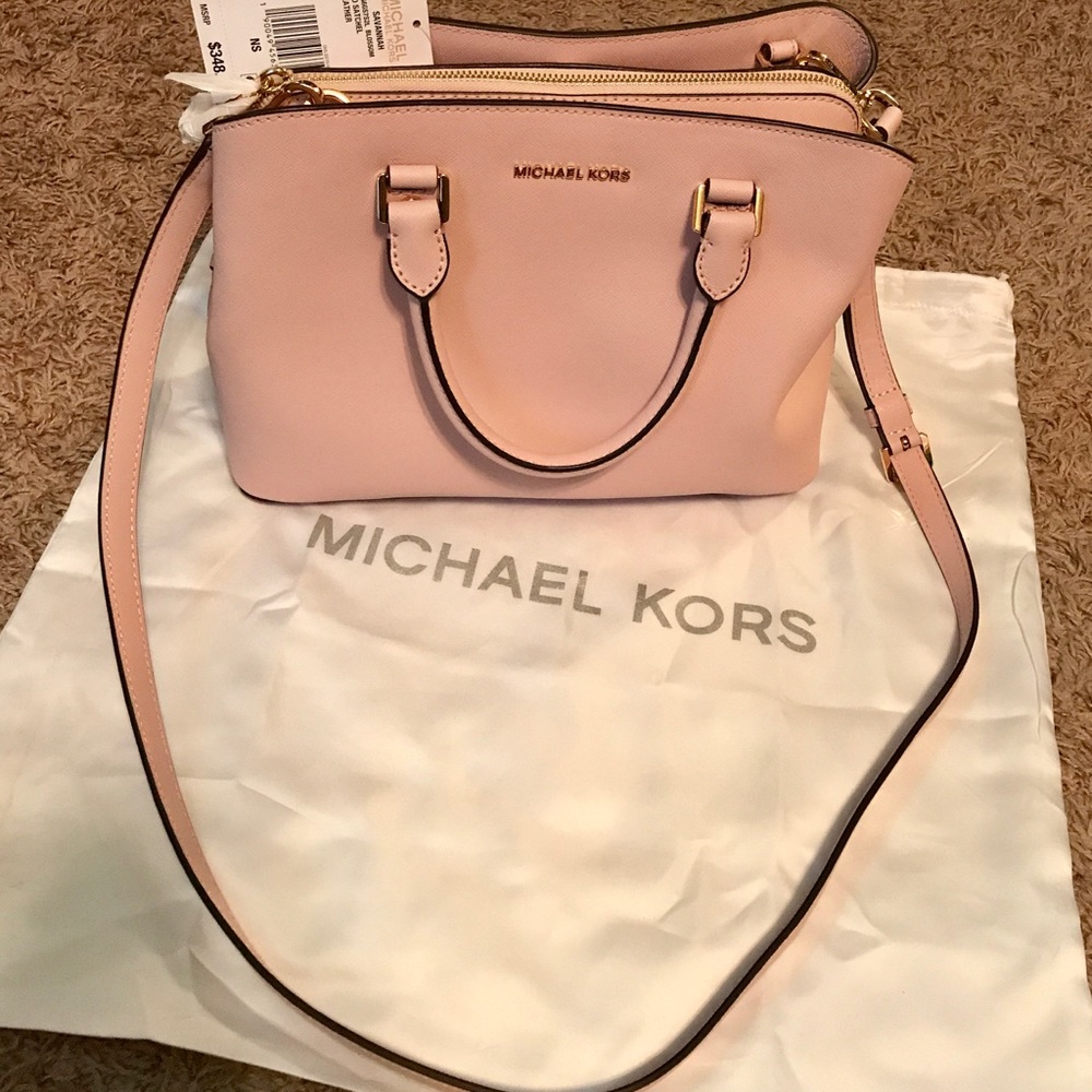 Michael Kors Blush Pink Blossom Handbag