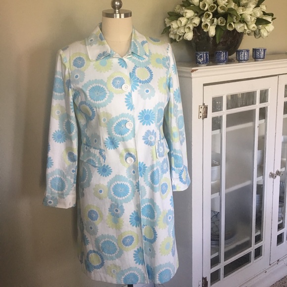 Outerwear Jacket Fun Floral Spring Weight - Picture 1 of 4
