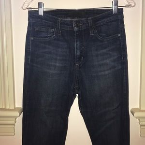 joe's dark wash high rise skinny jeans