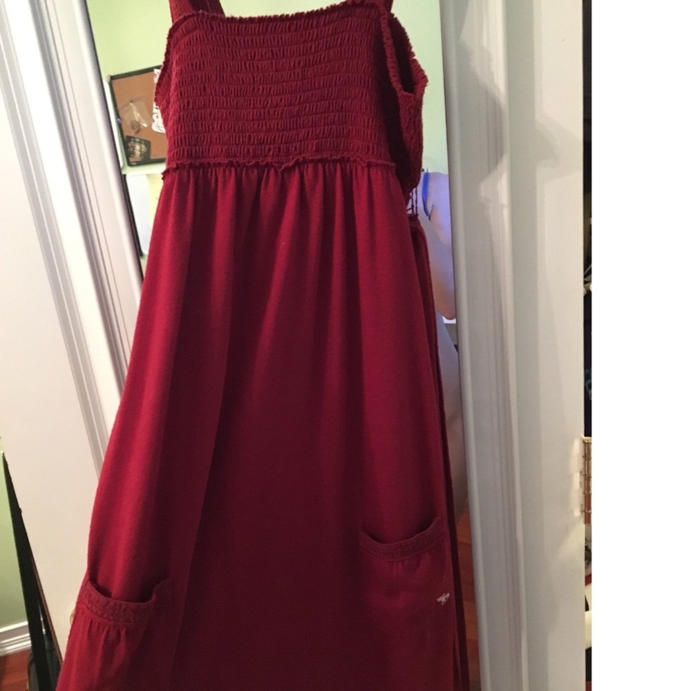 Abercrombie & Fitch burgundy tank dress